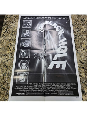 1979 Disney The Black Hole Movie Poster NSS 790176 One Sheet 27x41 Folded Sci-Fi